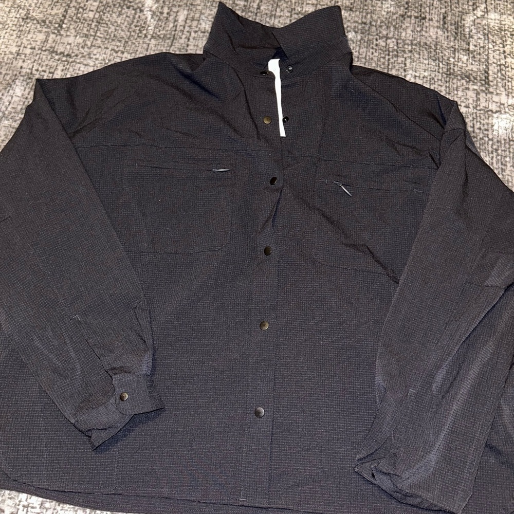 Stylish Black Button-Up Jacket